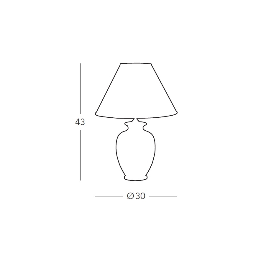 Kolarz 731.70W - Tafellamp NONNA 1xE27/100W/230V wit