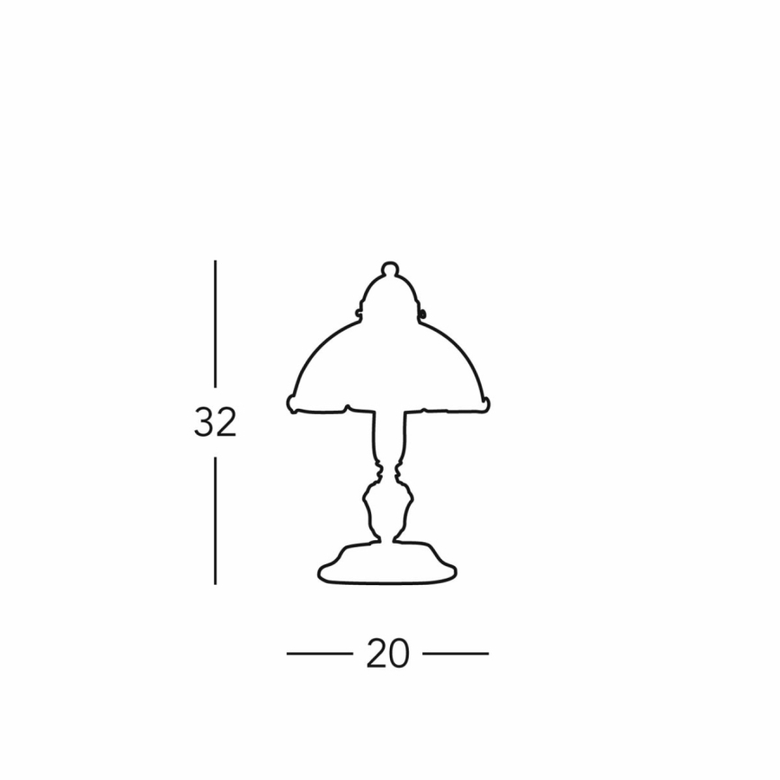 Kolarz 731.73.100 - Lampe de table NONNA 1xE27/75W/230V marron/cerf vert
