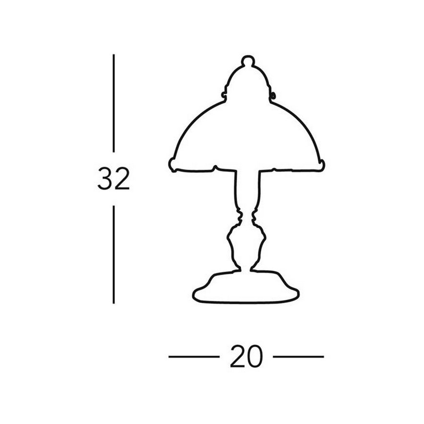 Kolarz 731.73.53 - Tafellamp NONNA 1xE14/60W/230V