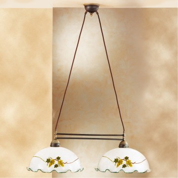 Kolarz 731.82.111 - Lustre sur câble NONNA 2xE27/75W/230V, finition vin