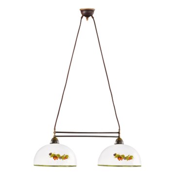 Kolarz 731.82.136 - Hanglamp aan een koord NONNA 2xE27/75W/230V druiven/aardbeien