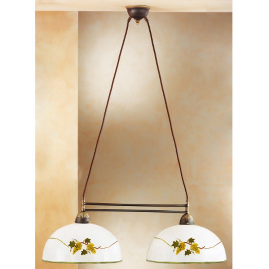 Kolarz 731.82.137 - Hanglamp aan een koord NONNA 2xE27/75W/230V druiven