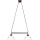 Kolarz 731.82.150 - Suspension sur câble NONNA 2xE27/75W/230V, éléments en forme de bois de cerf, finition or rose