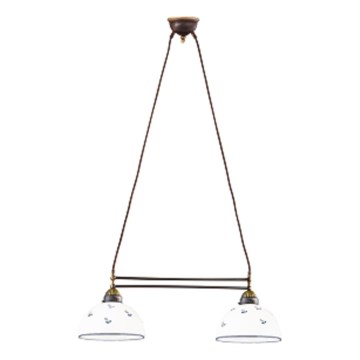 Kolarz 731.82.24 - Suspension filaire NONNA 2xE27/75W/230V bleu
