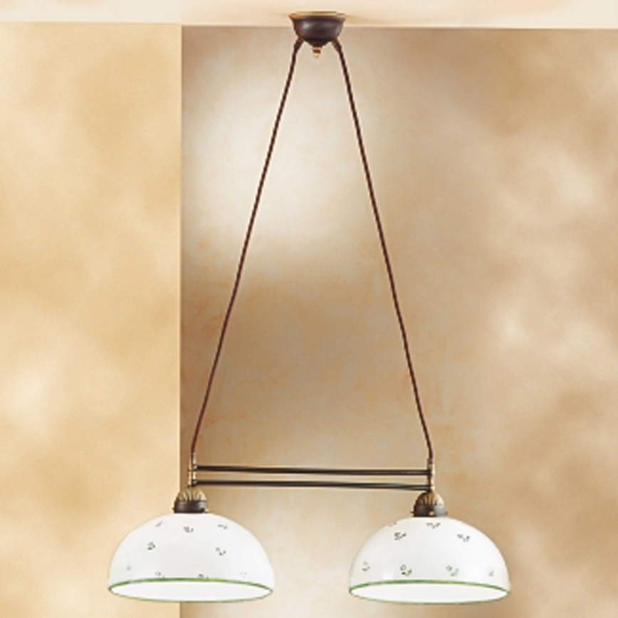 Kolarz 731.82.27 - Hanglamp aan een koord NONNA 2xE27/75W/230V groen