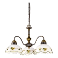 Kolarz 731.83.110 - Lustre sur chaîne NONNA 3xE27/75W/230V, couleur vin