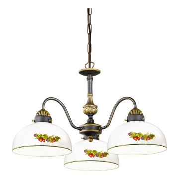 Kolarz 731.83.121 - Hanglamp aan een ketting NONNA 3xE27/75W/230V druiven/aardbeien