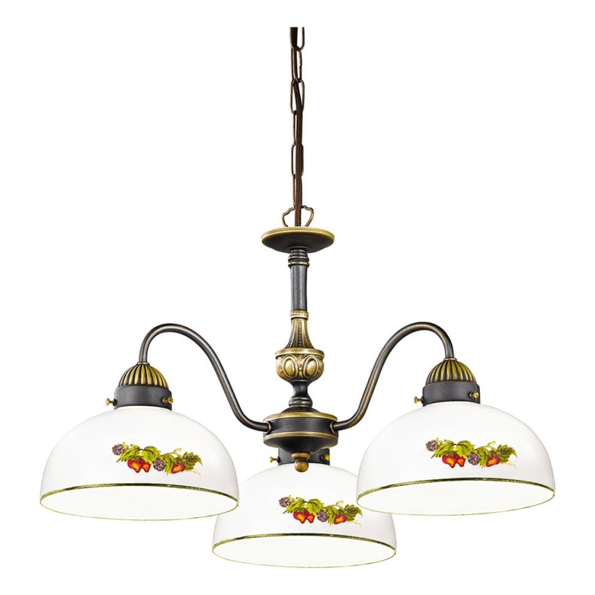 Kolarz 731.83.121 - Hanglamp aan een ketting NONNA 3xE27/75W/230V druiven/aardbeien
