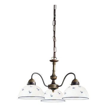 Kolarz 731.83.16 - Hanglamp aan een ketting NONNA 3xE27/75W/230V blauw