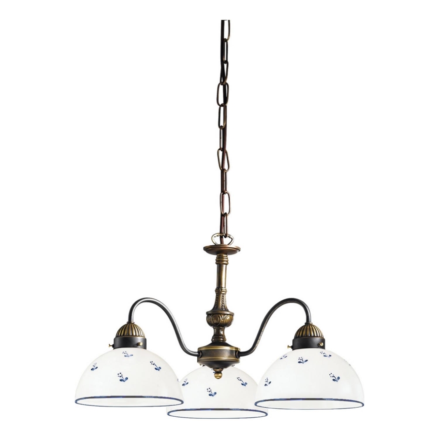 Kolarz 731.83.16 - Hanglamp aan een ketting NONNA 3xE27/75W/230V blauw