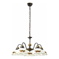 Kolarz 731.85.113 - Lustre sur chaîne NONNA 5xE27/75W/230V bordeaux/fraise