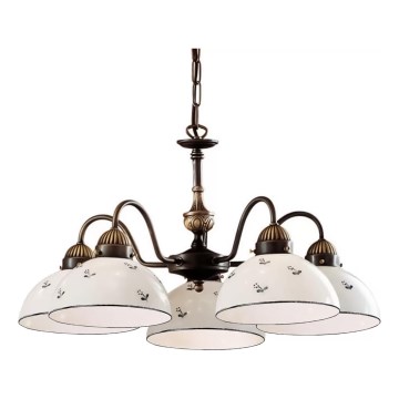 Kolarz 731.85.16 - Hanglamp aan een ketting NONNA 5xE27/75W/230V blauw