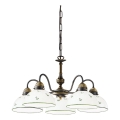 Kolarz 731.85.20 - Hanglamp aan een ketting NONNA 5xE27/75W/230V groen