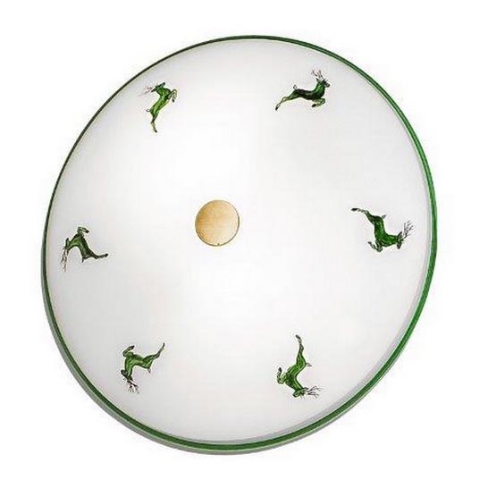 Kolarz 731.U12.4.100 - Plafondlamp NONNA 2xE14/60W/230V Ø 32 cm groen/messing