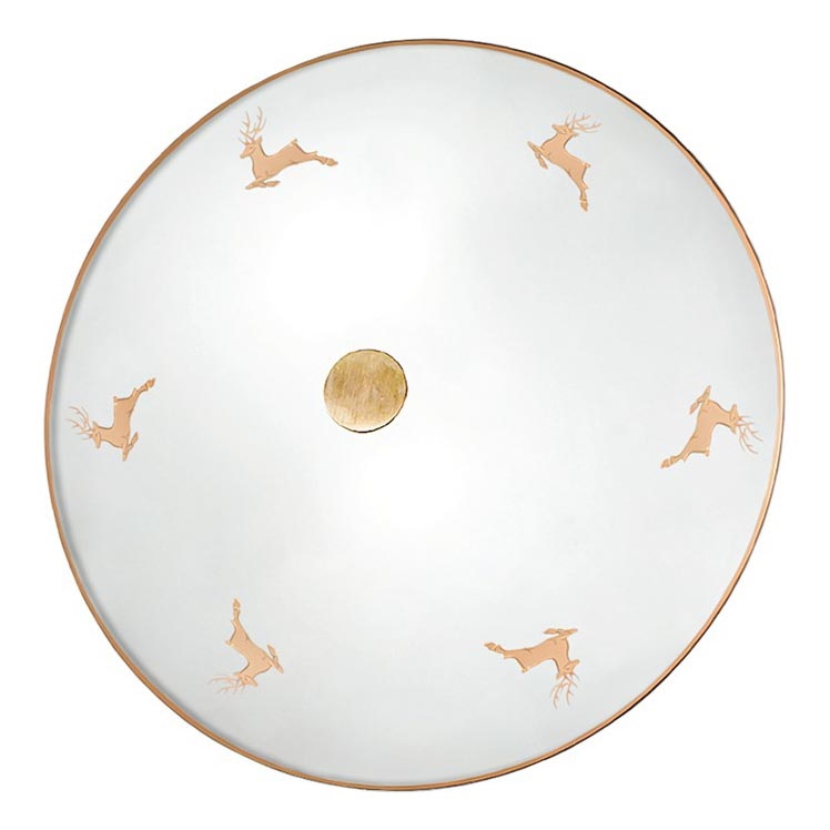 Kolarz 731.U12.4.150 - Applique murale NONNA 2xE14/60W/230V Ø 32 cm en corne de cerf, or rose