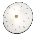 Kolarz 731.U12.4.70 - Plafondlamp NONNA 2xE14/60W/230V Ø 32 cm groen/messing