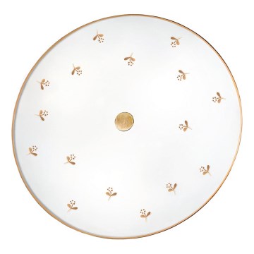 Kolarz 731.U13.4.160 - Applique murale NONNA 3xE27/60W/230V, Ø 42 cm, à décor floral, finition or rose