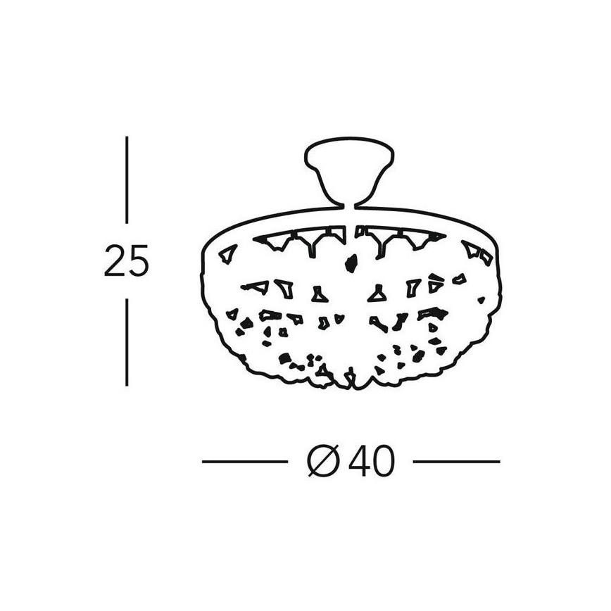 Kolarz 960.16K.5 -Kristallen Hanglamp aan een paal VALERIE 6xE14/40W/230V