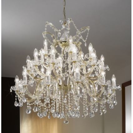 Kolarz 960.812+12+6 - Lustre en cristal sur chaîne VALERIE 30xE14/40W/230V