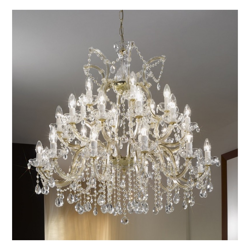 Kolarz 960.812+12+6 - Lustre en cristal sur chaîne VALERIE 30xE14/40W/230V