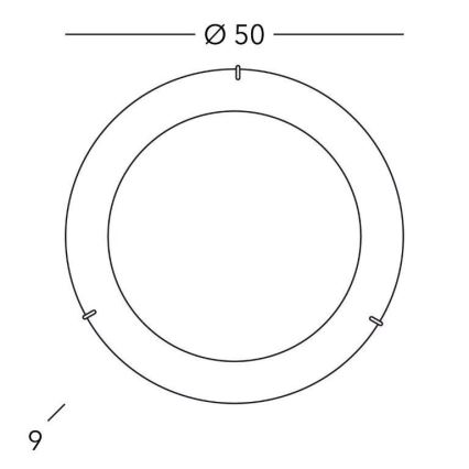 Kolarz A1306.13.3 - Plafondlamp MOON 3x E27 / 60W / 230V