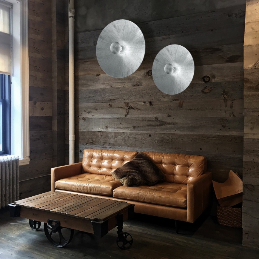 Kolarz A1306.61XL.5.SunAg - Wandlamp MOON 1xE27/100W/230V zilver