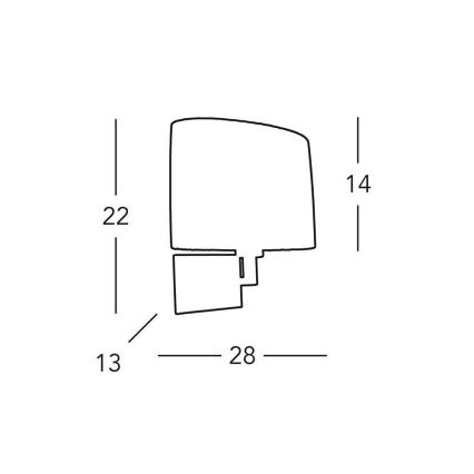 Kolarz A1307.61.6 - Wandlamp SAND 1x E14 / 40W / 230V