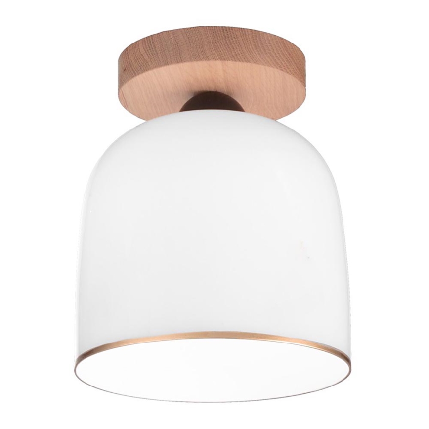 Kolarz A1352.11.Au - Bevestigde hanglamp NONNA 1xE27/60W/230V eiken/wit/goud