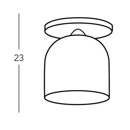 Kolarz A1352.11.Gr - Bevestigde hanglamp NONNA 1xE27/60W/230V eiken/wit/grijs