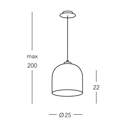 Kolarz A1352.31.Au.100 - Hanglamp aan een koord NONNA 1xE27/60W/230V hert eiken/wit/goud