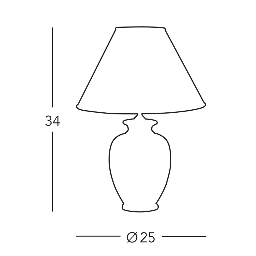 Kolarz A1354.71S - Tafellamp GIARDINO 1xE27/60W/230V diameter 25 cm
