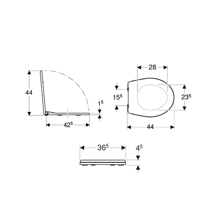 Kolo K90111000 - Abattant WC Rekord en duroplast / blanc