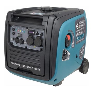 Könner & Söhnen 5106 - Générateur électrique à onduleur au gaz et à l'essence KS 4000iEG S 4000W