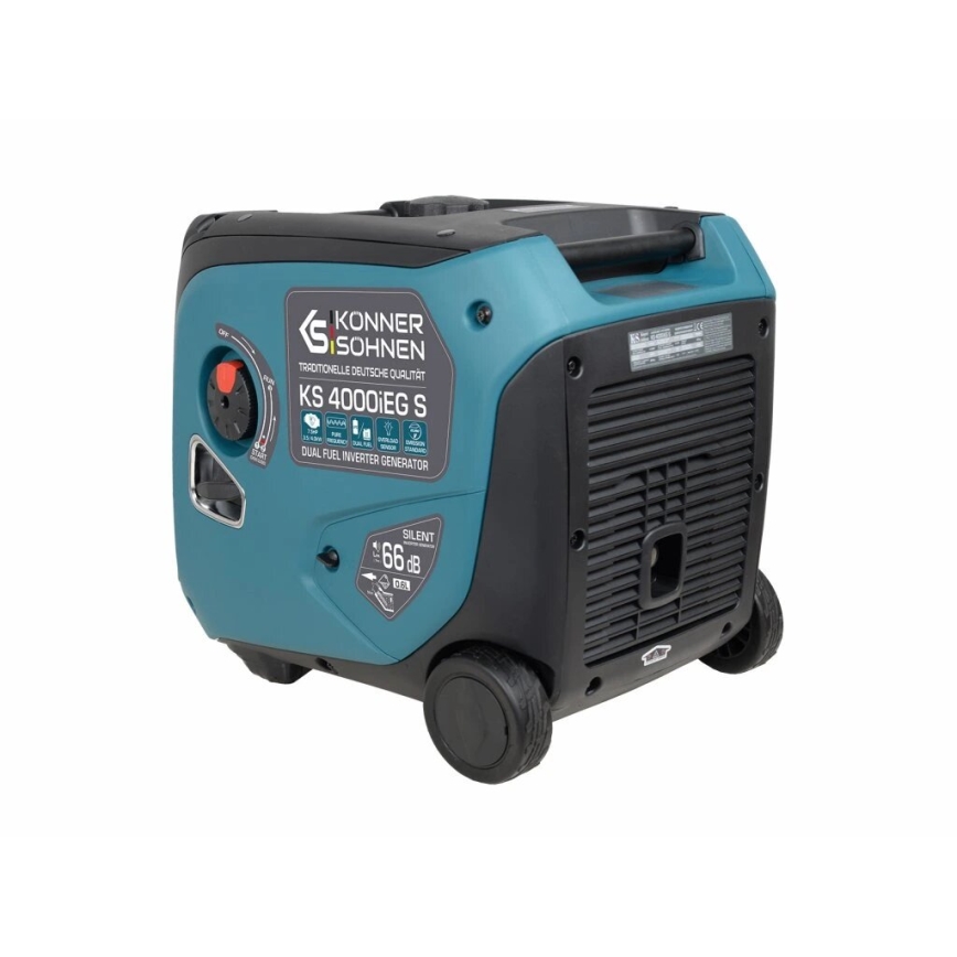 Könner & Söhnen 5106 - Générateur électrique à onduleur au gaz et à l'essence KS 4000iEG S 4000W
