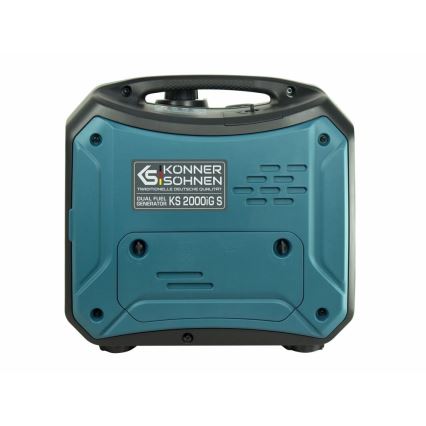 Könner & Söhnen KS7869 - Générateur électrique à onduleur pour gaz et essence KS 2000iG S 2000W