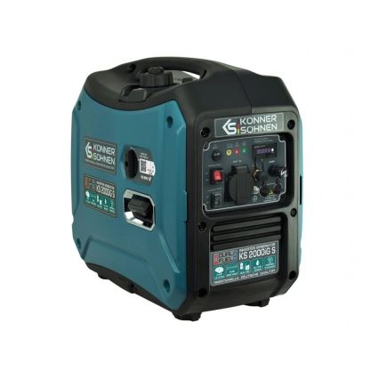 Könner & Söhnen KS7869 - Générateur électrique à onduleur pour gaz et essence KS 2000iG S 2000W