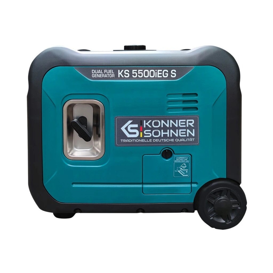 Könner Söhnen 13046- Générateur électrique à onduleur au gaz et à l'essence KS 5500iEG S 5500W