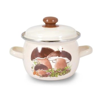 Kookpan met deksel TORO 1,5 l, paddenstoelen