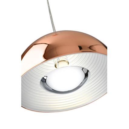 Koperen Hanglamp aan koord DORADA 1x E27 / 60W / 230V