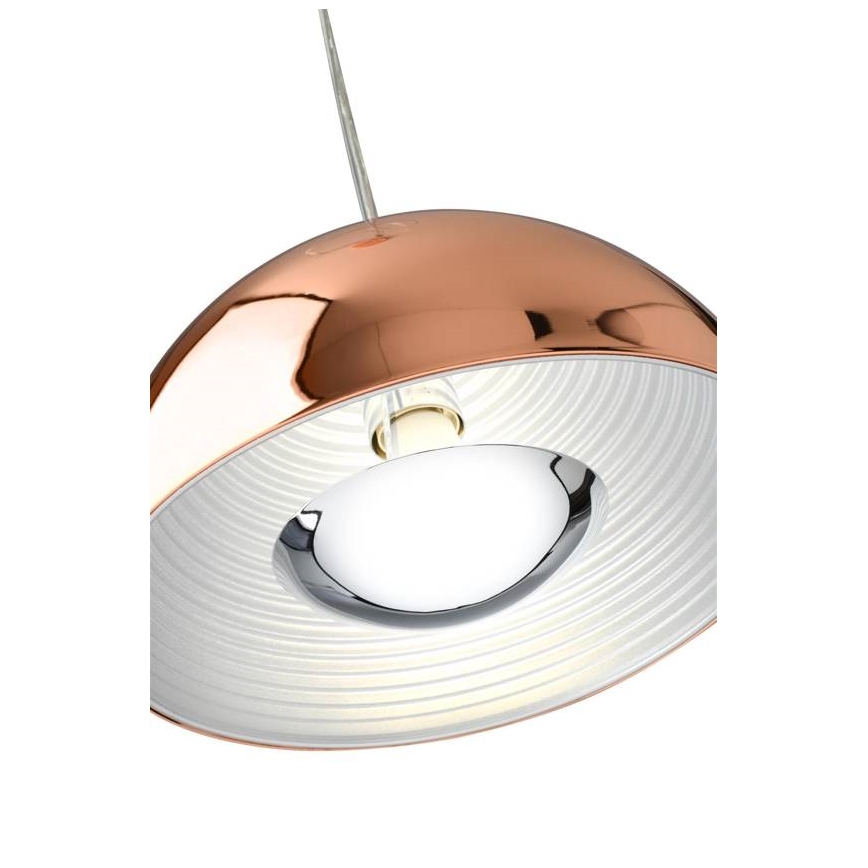 Koperen Hanglamp aan koord DORADA 1x E27 / 60W / 230V