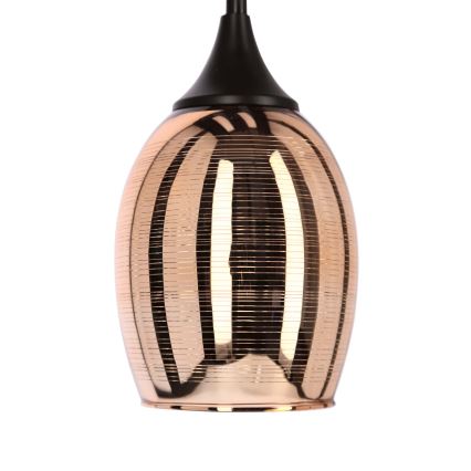 Koperen Hanglamp aan koord MARINA 1x E27 / 60W / 230V