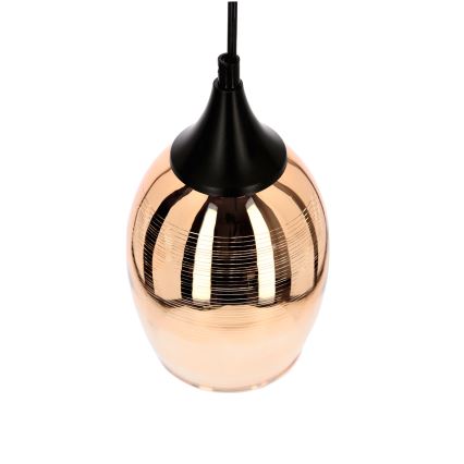 Koperen Hanglamp aan koord MARINA 1x E27 / 60W / 230V