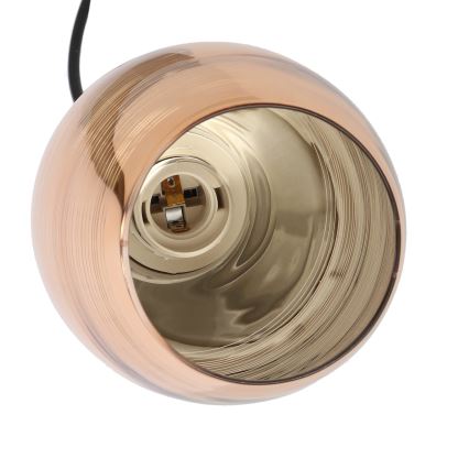 Koperen Hanglamp aan koord MARINA 3x E27 / 60W / 230V