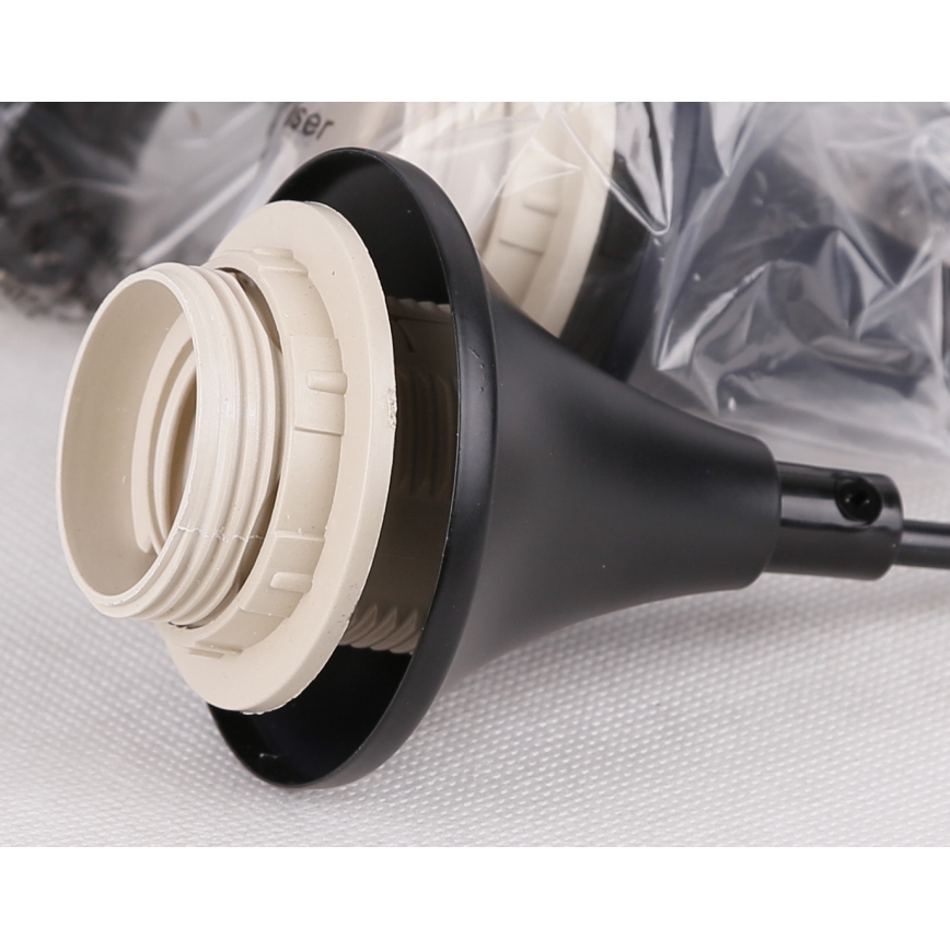 Koperen Hanglamp aan koord MARINA 3x E27 / 60W / 230V