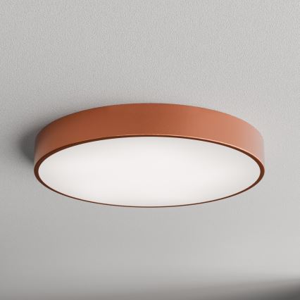 Plafondlamp met bewegings- en schemersensor CLEO 5xE27/24W/230V Ø 60 cm koperen