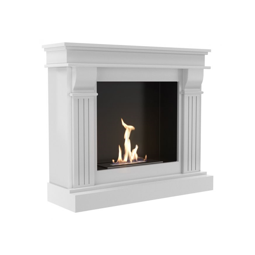 Kratki - BIO-open haard 97,9x115 cm 3kW wit