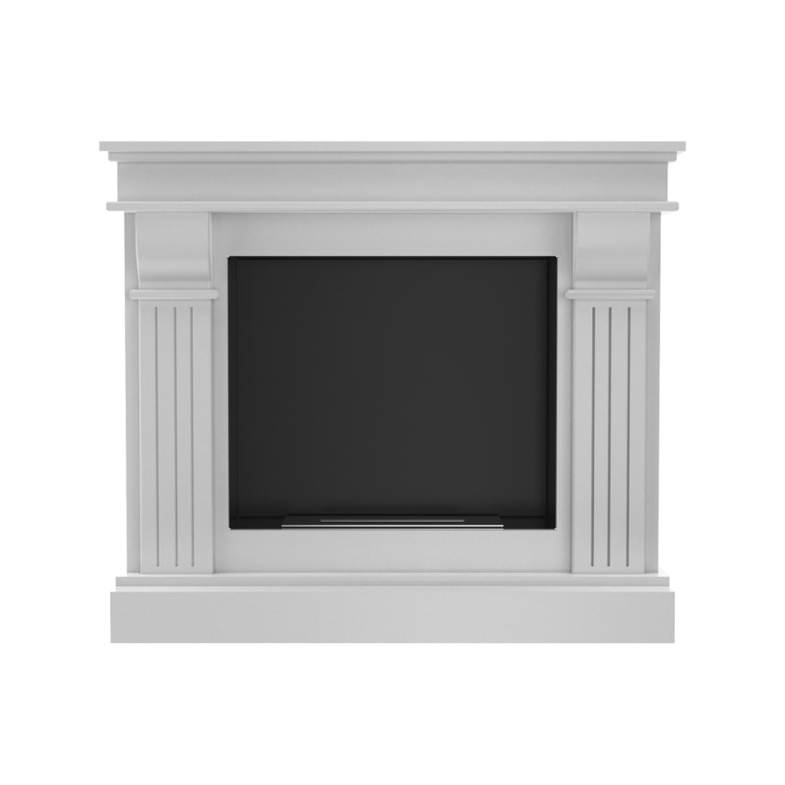 Kratki - Cheminée BIO 97,9x115 cm 3kW blanc