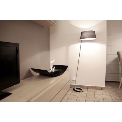 Kratki - BIO haard 12,4x47 cm 1kW zwart