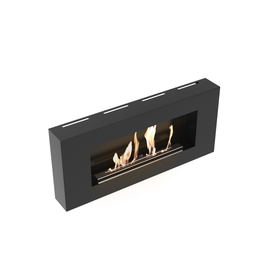 Kratki - Cheminée murale BIO 40x90 cm 1,5kW noir