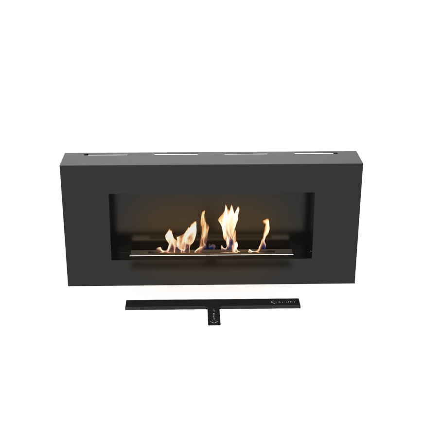 Kratki - Cheminée murale BIO 40x90 cm 1,5kW noir